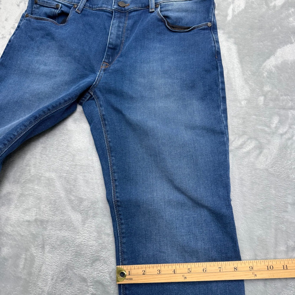 Mott & Bow Jeans Mens 34x32 Blue Straight Oliver Denim Casual Classic 5-Pocket - Picture 6 of 12